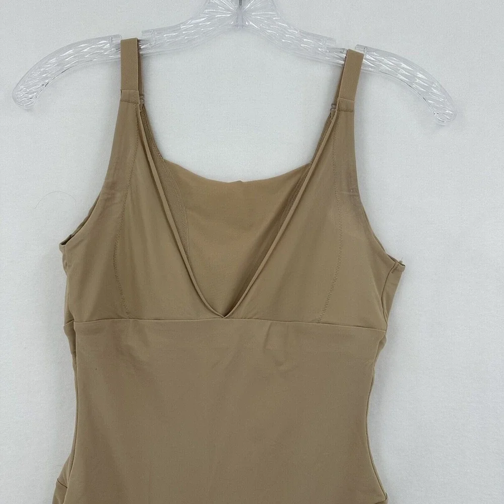 Maidenform Firm Foundations Body Shaper Romper Tan 2556 Women's Medium Shapewear - Picture 3 of 8